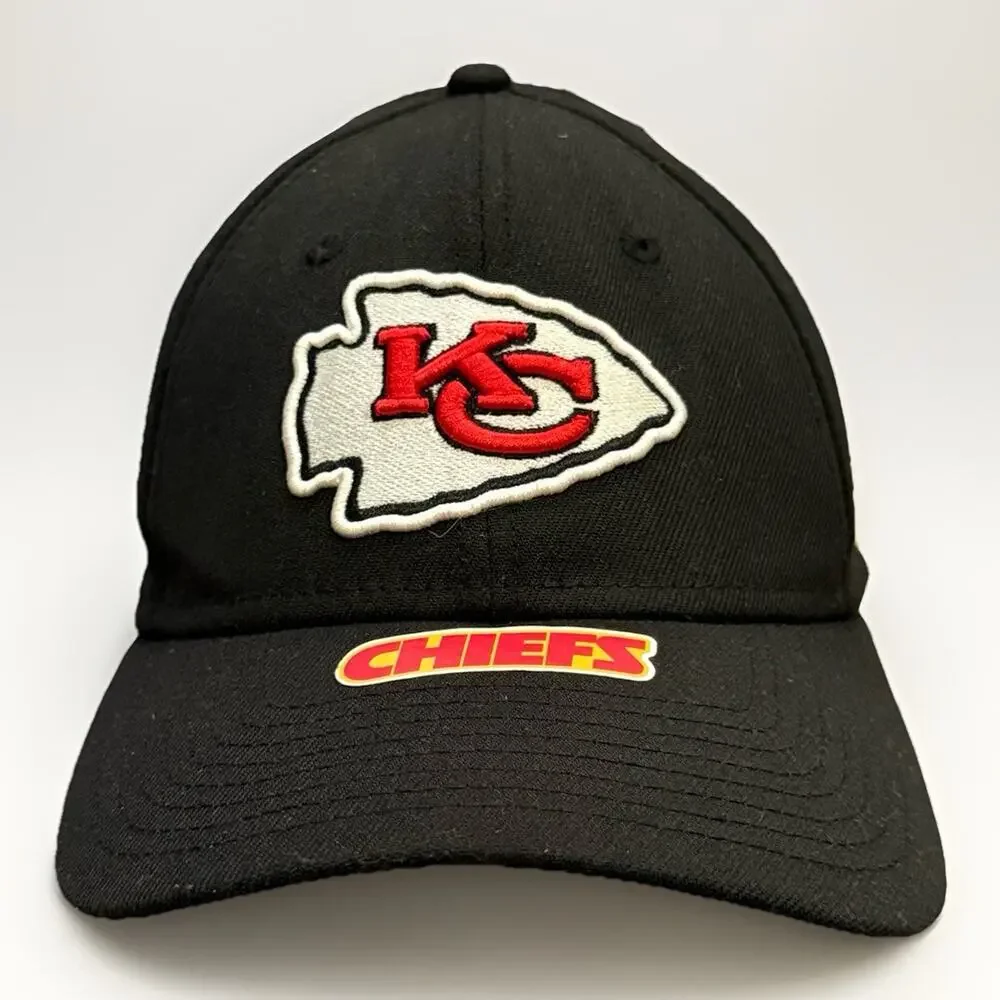 New Era 39thirty Mens NFL Kansas City Chiefs Fitted Hat Size S/M Baseball Cap